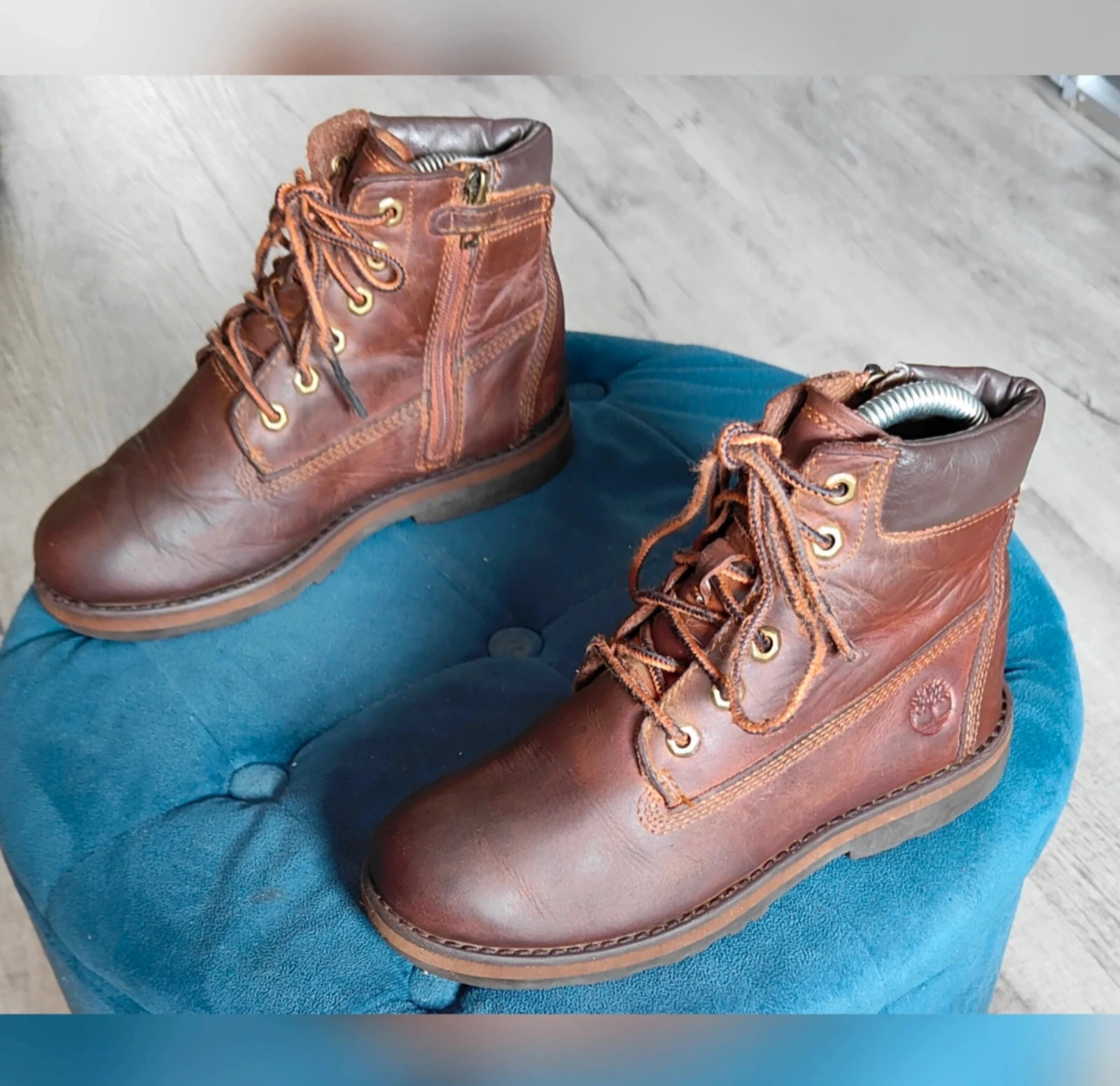 Brown Timberland Courma Kid lace boots size 34 – photo 3
